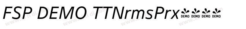FSP DEMO TTNrmsPrx字体转换 FSP DEMO TTNrmsPrx字体转换